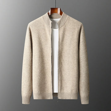 Merino Luxe Zip Cardigan